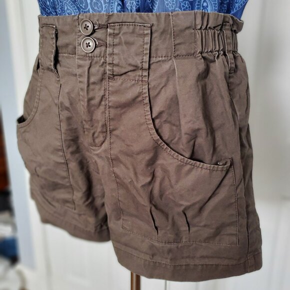100% COTTON CARGO SHORTS Chocolate Brown SZ 6 - Picture 3 of 16